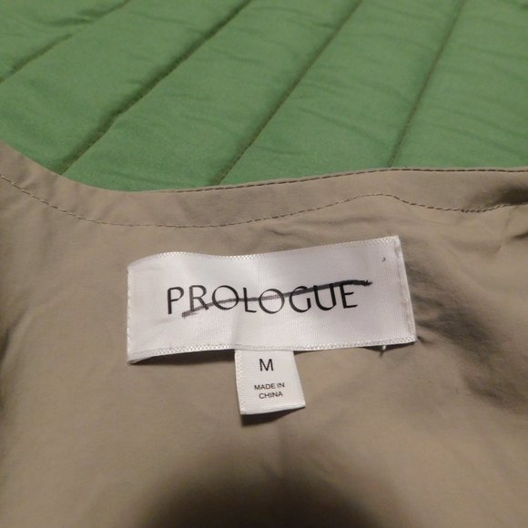 PROLOGUE Lightweight Simple Elegant Trench Coat M - Picture 5 of 7